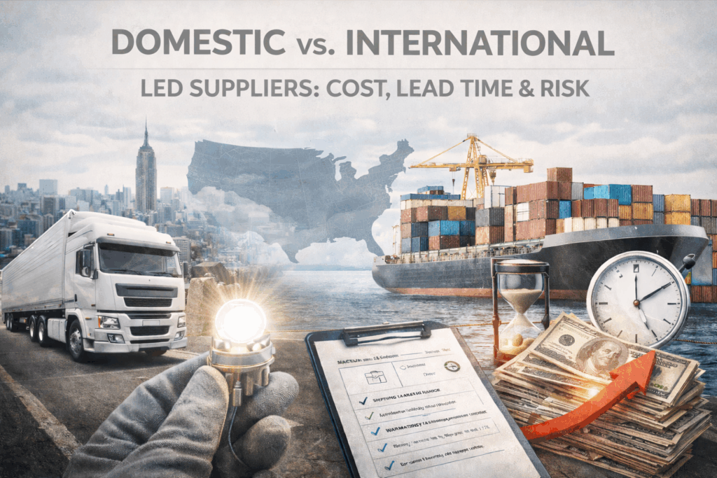 domestic vs. international led supplier