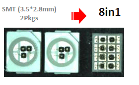 One 8-in-1 package replaces two SMT packages